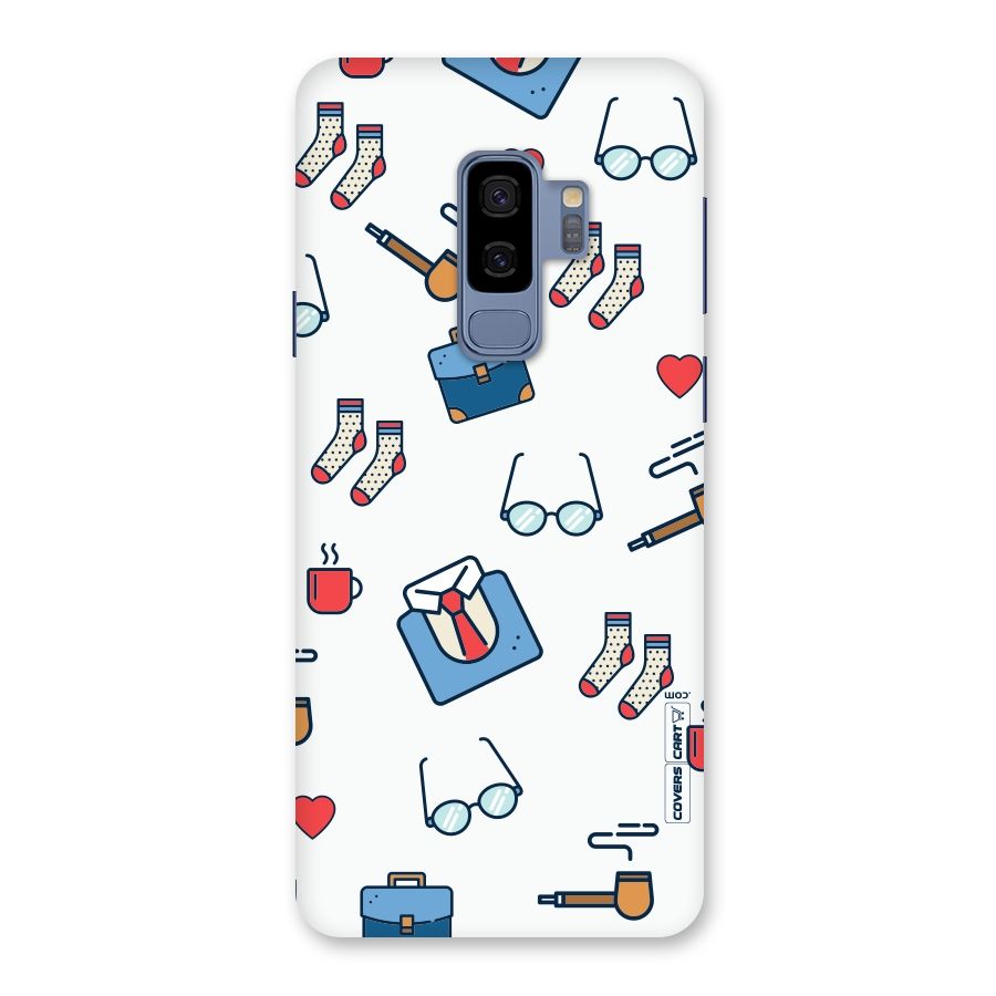 Shirt Spectacles Pattern Back Case for Galaxy S9 Plus