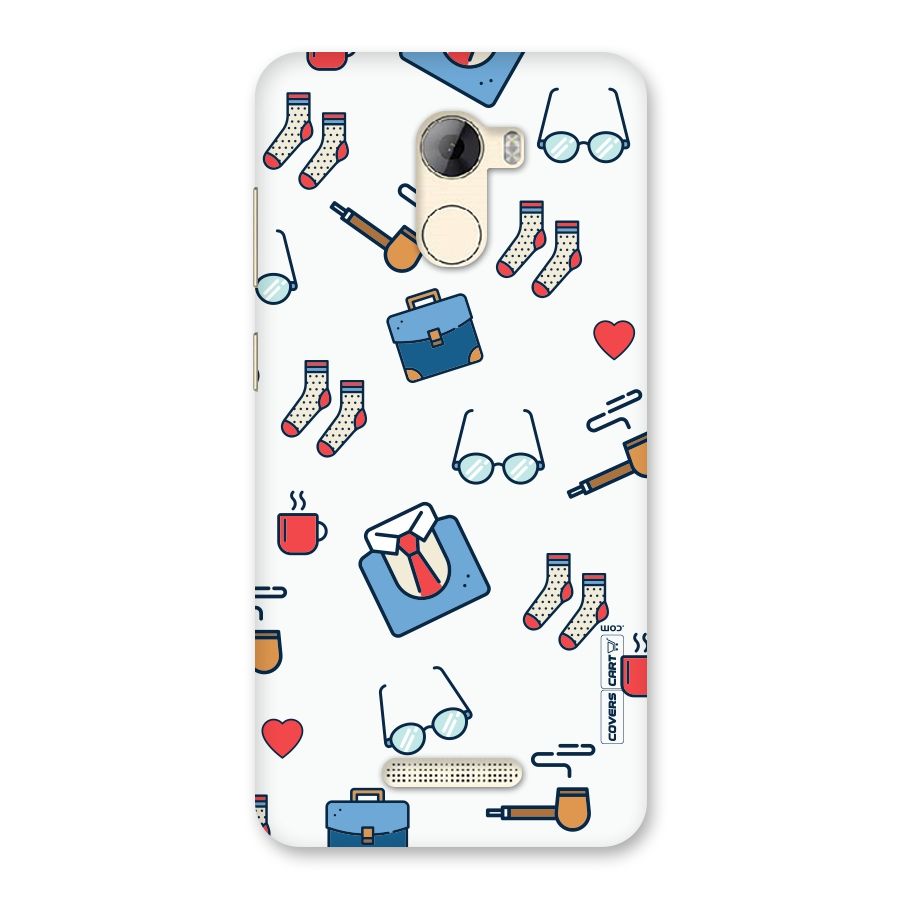 Shirt Spectacles Pattern Back Case for Gionee A1 LIte