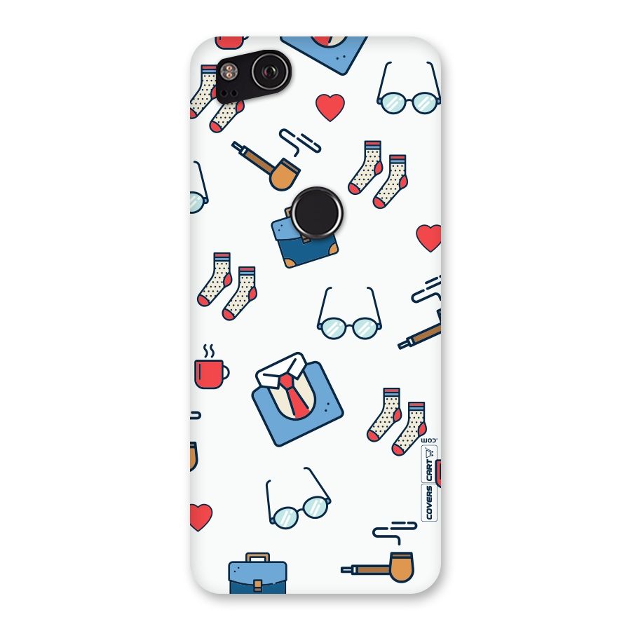 Shirt Spectacles Pattern Back Case for Google Pixel 2