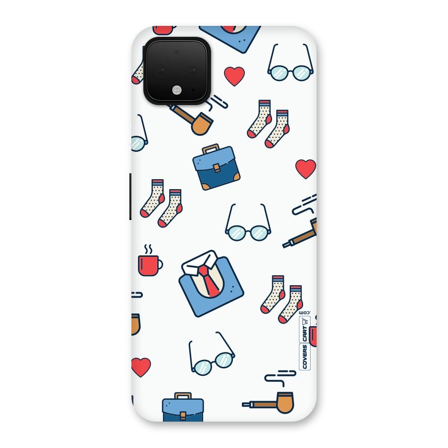 Shirt Spectacles Pattern Back Case for Google Pixel 4 XL
