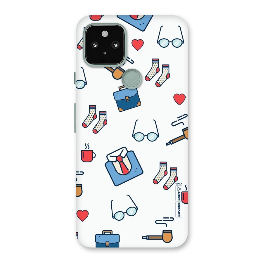 Shirt Spectacles Pattern Back Case for Google Pixel 5