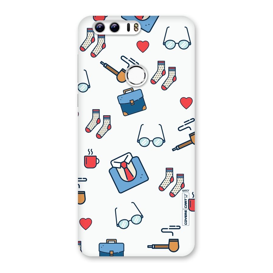 Shirt Spectacles Pattern Back Case for Honor 8