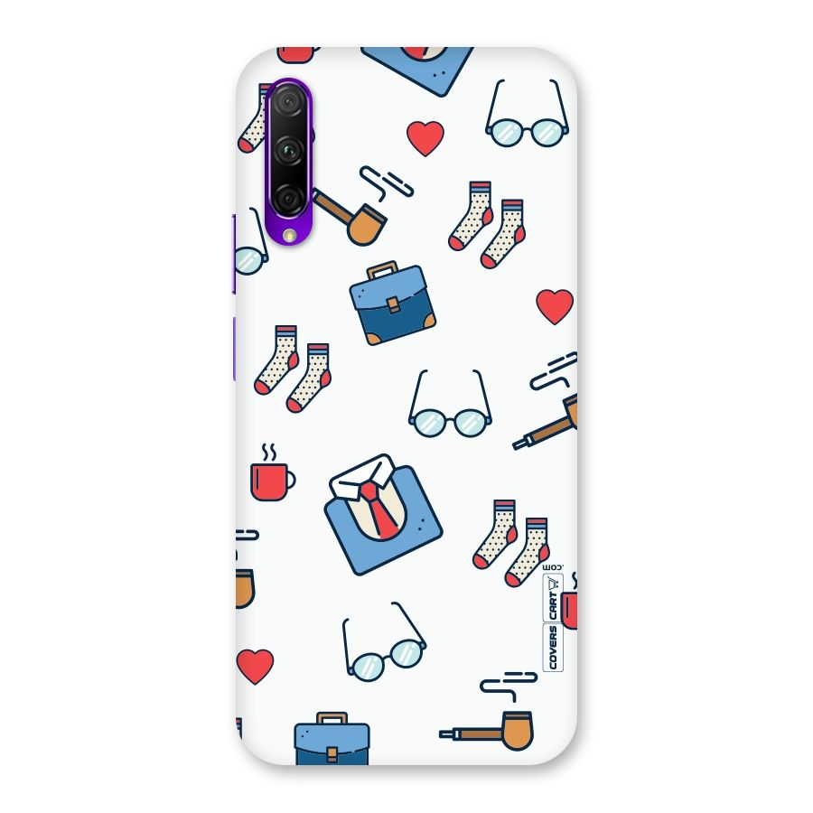 Shirt Spectacles Pattern Back Case for Honor 9X Pro