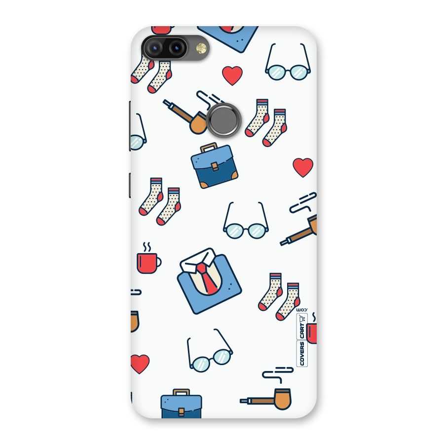 Shirt Spectacles Pattern Back Case for Infinix Hot 6 Pro