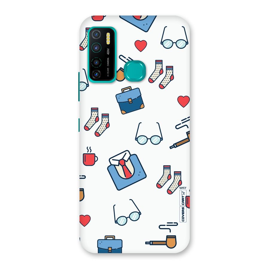 Shirt Spectacles Pattern Back Case for Infinix Hot 9 Pro