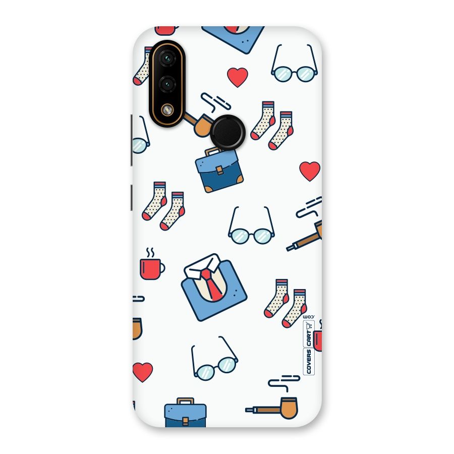 Shirt Spectacles Pattern Back Case for Lenovo A6 Note