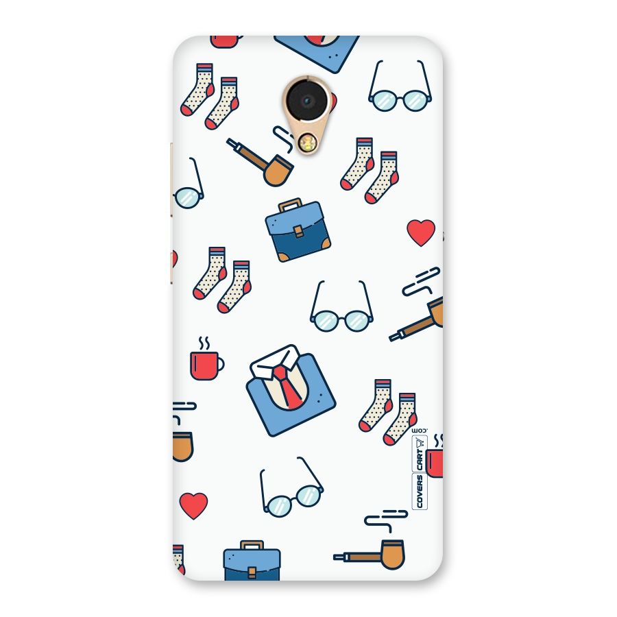 Shirt Spectacles Pattern Back Case for Lenovo P2