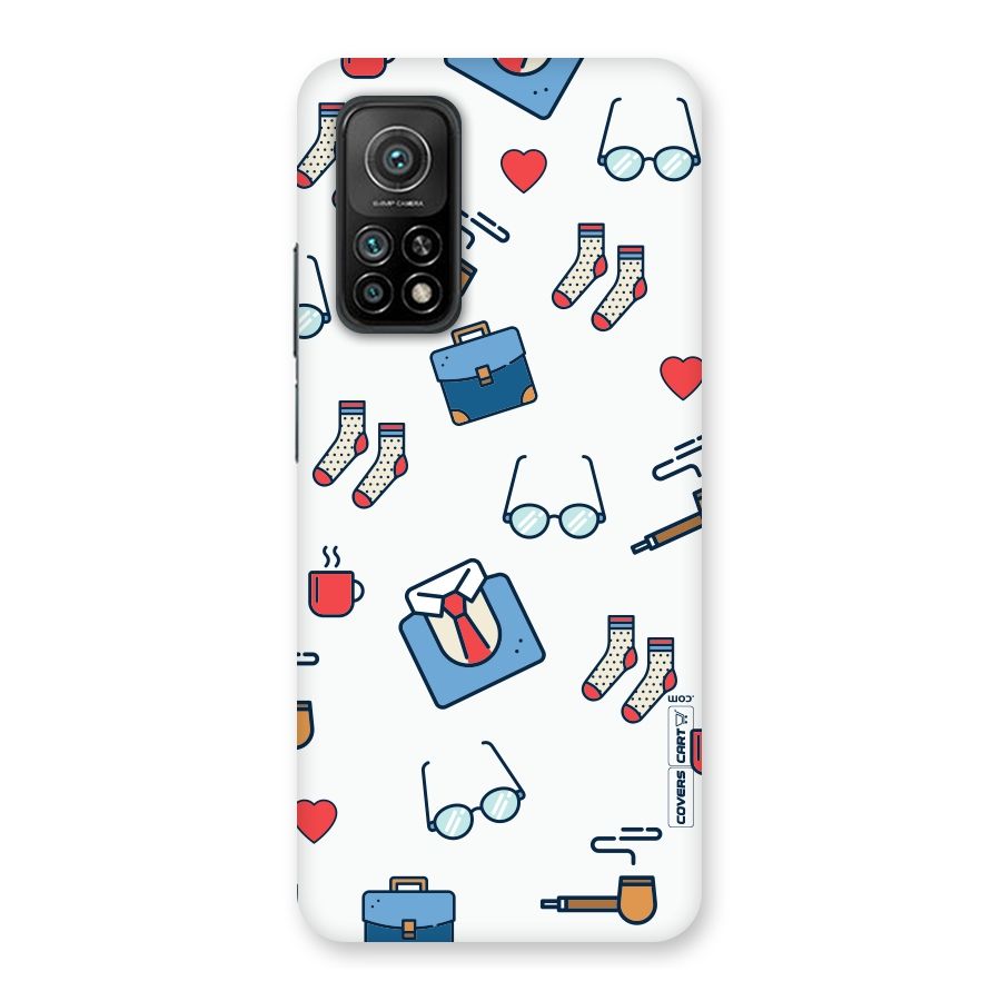 Shirt Spectacles Pattern Back Case for Mi 10T Pro 5G