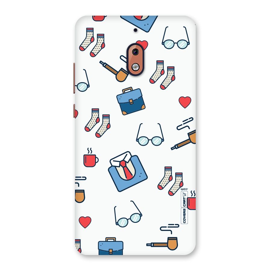 Shirt Spectacles Pattern Back Case for Nokia 2.1