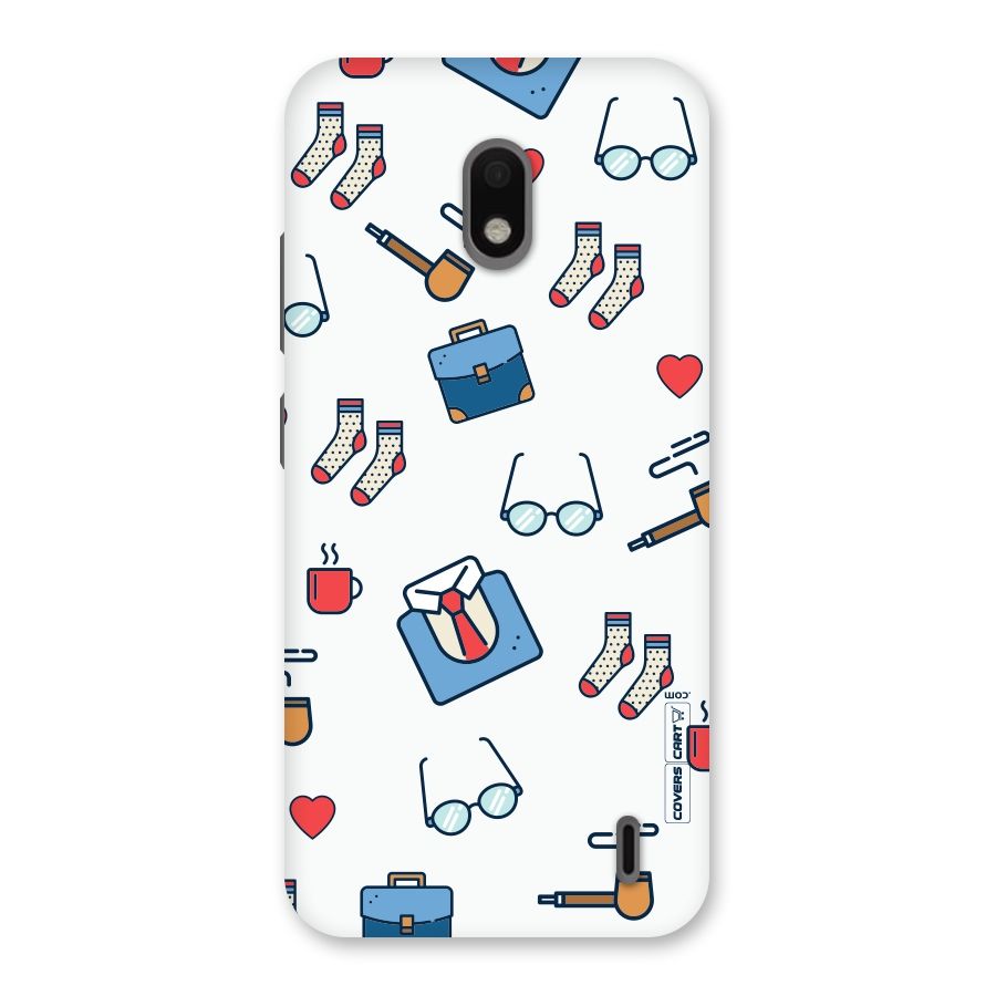 Shirt Spectacles Pattern Back Case for Nokia 2.2