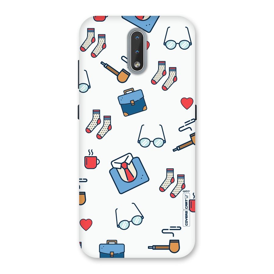 Shirt Spectacles Pattern Back Case for Nokia 2.3