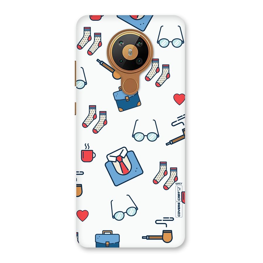 Shirt Spectacles Pattern Back Case for Nokia 5.3