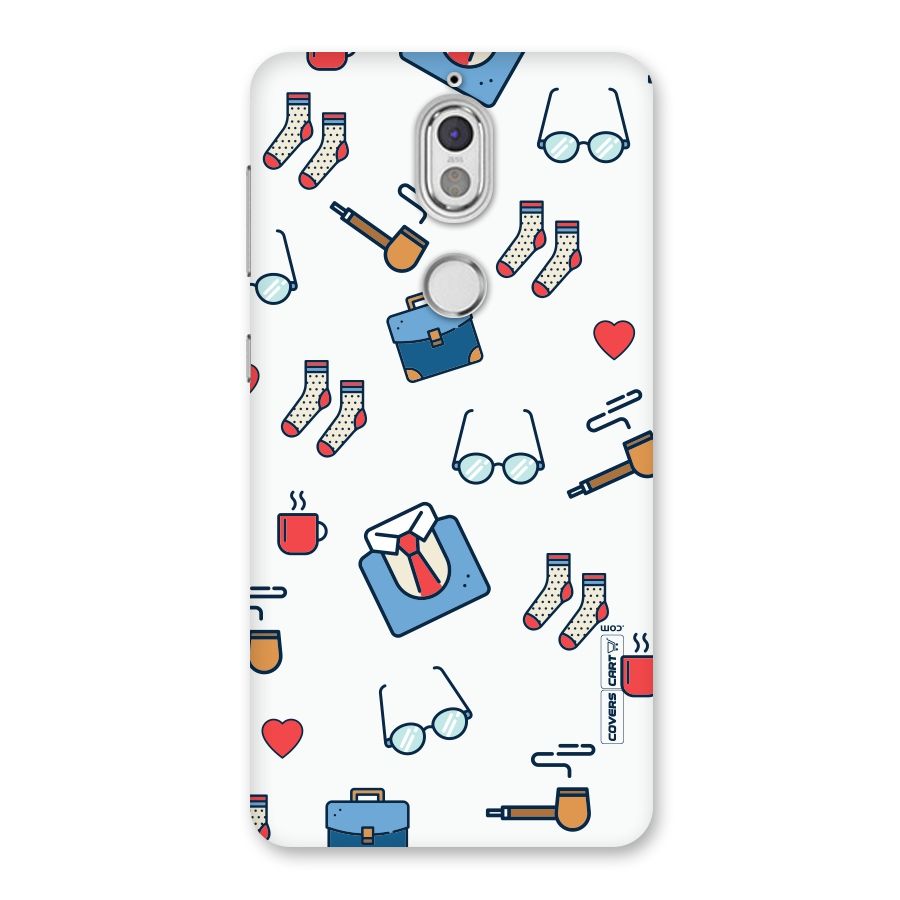 Shirt Spectacles Pattern Back Case for Nokia 7