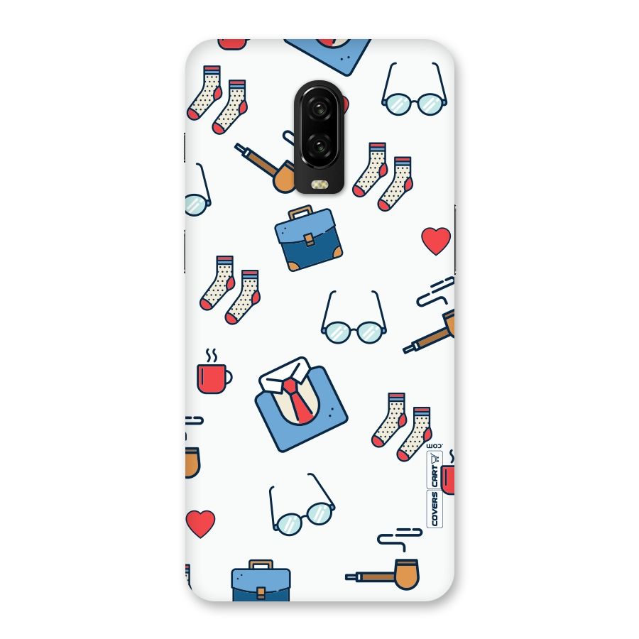 Shirt Spectacles Pattern Back Case for OnePlus 6T