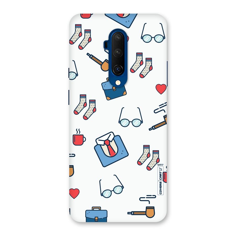 Shirt Spectacles Pattern Back Case for OnePlus 7T Pro