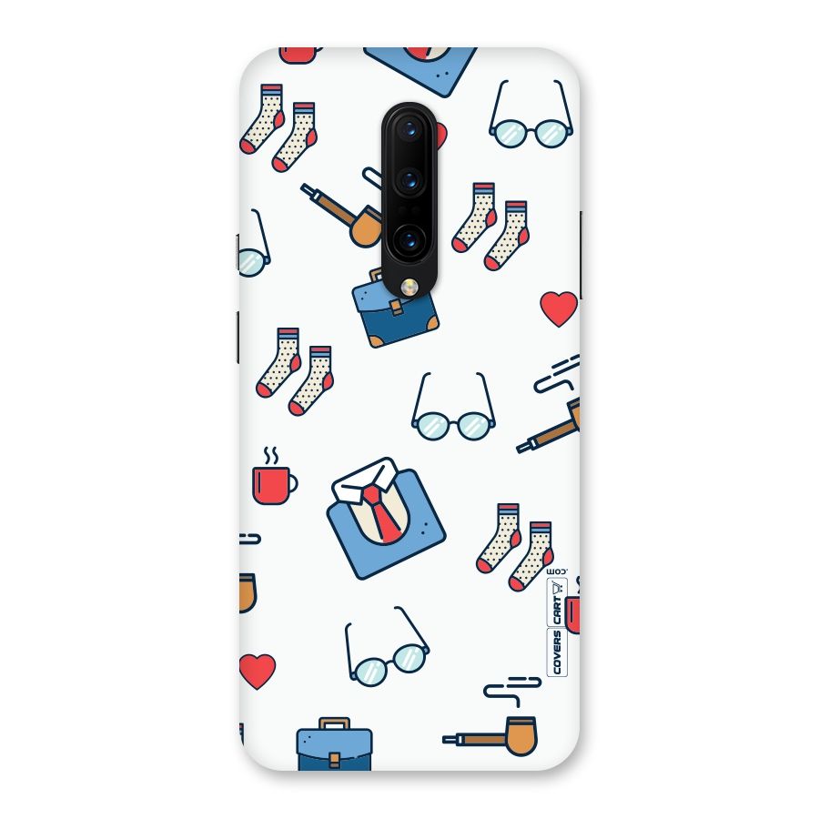 Shirt Spectacles Pattern Back Case for OnePlus 7 Pro