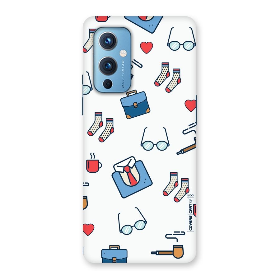 Shirt Spectacles Pattern Back Case for OnePlus 9