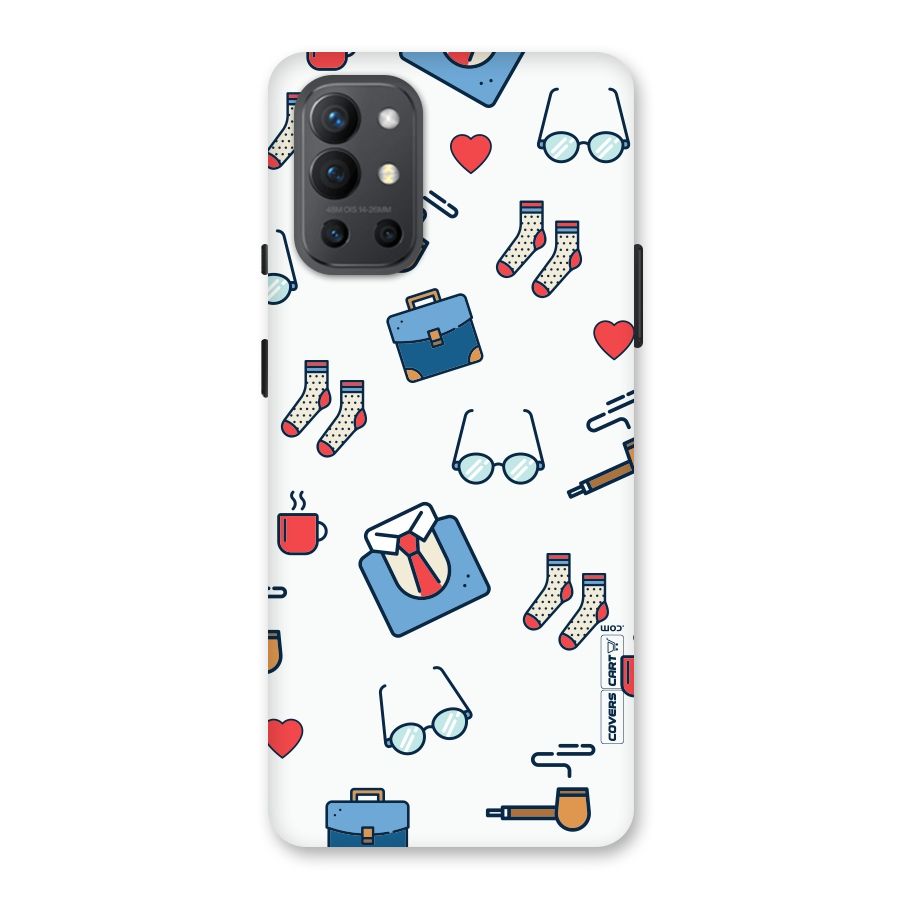 Shirt Spectacles Pattern Back Case for OnePlus 9R