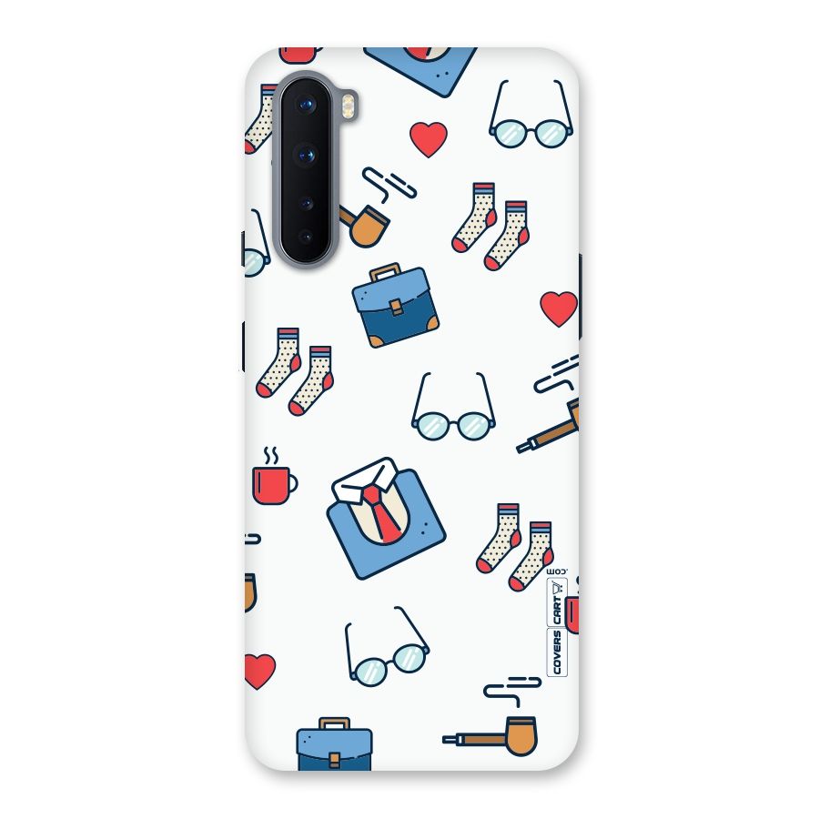 Shirt Spectacles Pattern Back Case for OnePlus Nord