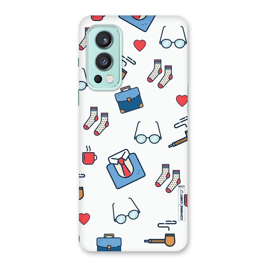 Shirt Spectacles Pattern Back Case for OnePlus Nord 2 5G