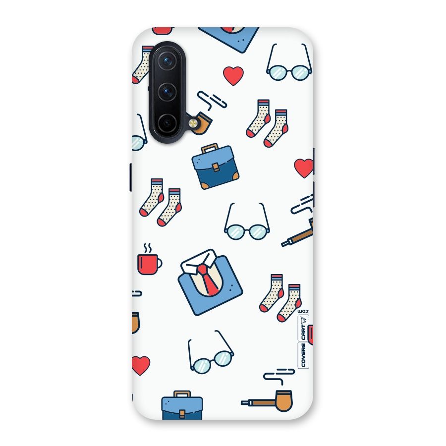 Shirt Spectacles Pattern Back Case for OnePlus Nord CE 5G