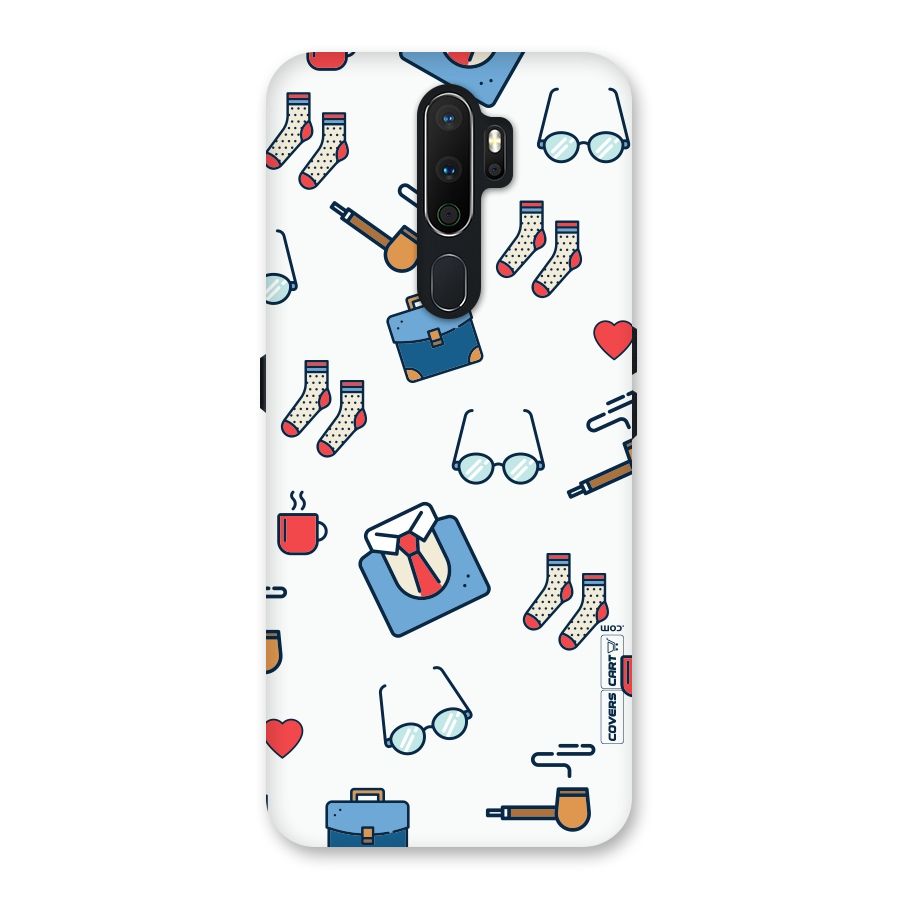 Shirt Spectacles Pattern Back Case for Oppo A5 (2020)