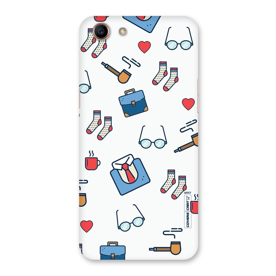 Shirt Spectacles Pattern Back Case for Oppo A83 (2018)