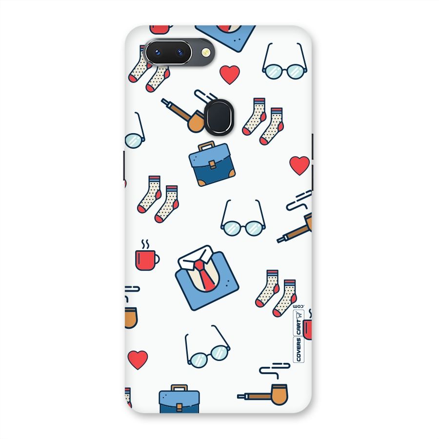 Shirt Spectacles Pattern Back Case for Oppo Realme 2