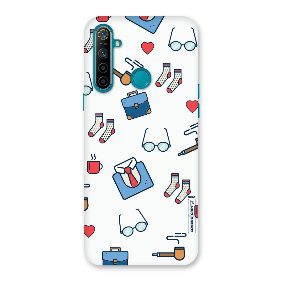 Shirt Spectacles Pattern Back Case for Realme 5i