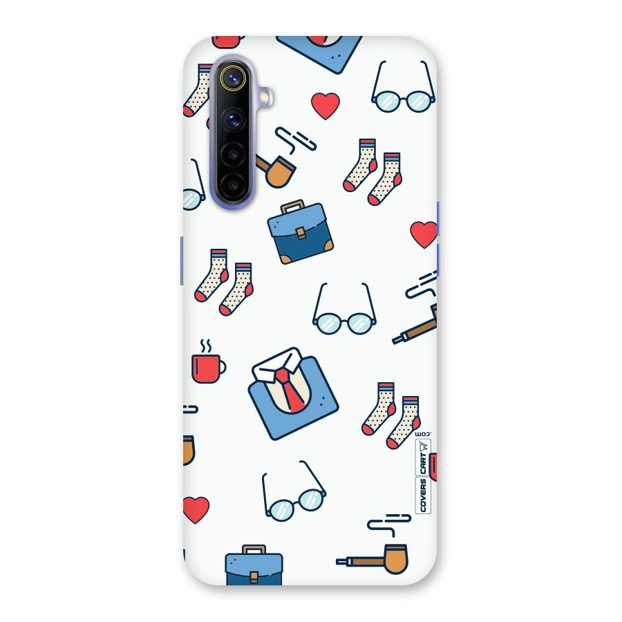Shirt Spectacles Pattern Back Case for Realme 6i