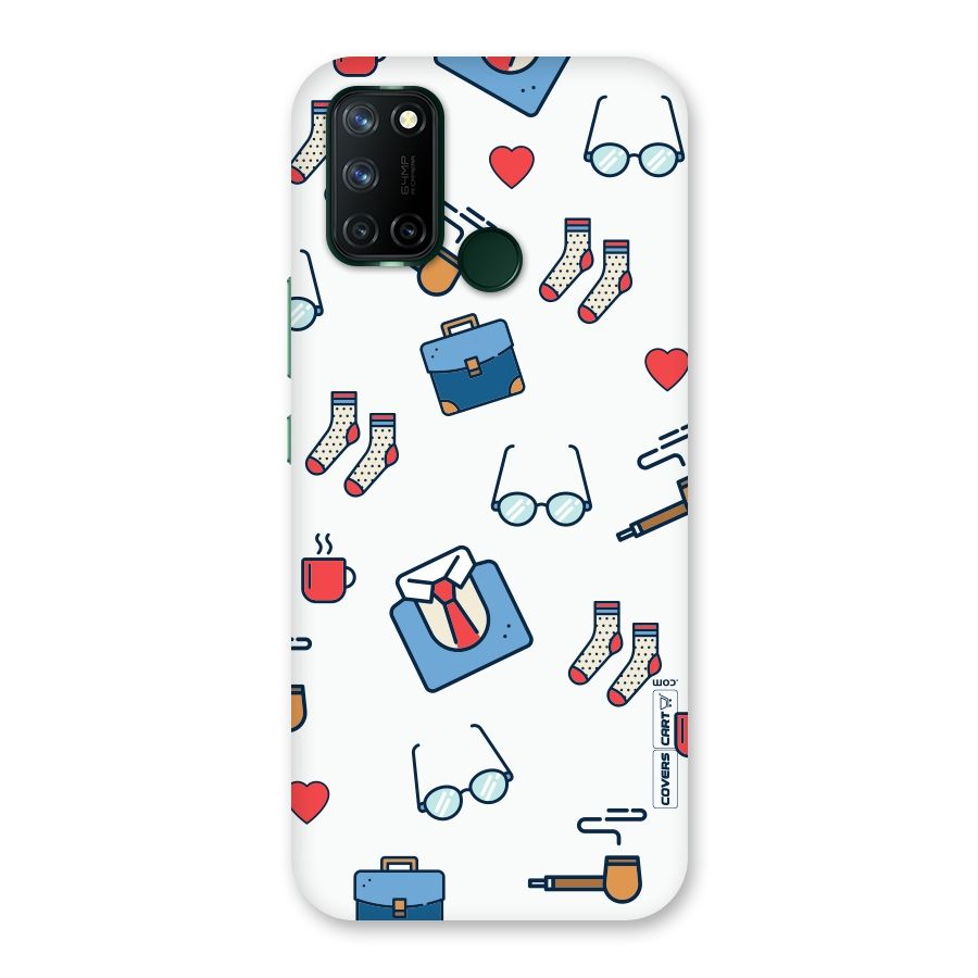 Shirt Spectacles Pattern Back Case for Realme 7i