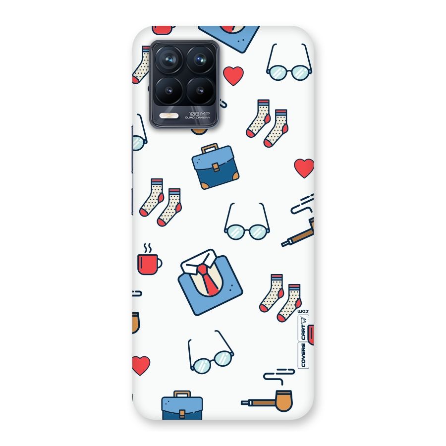 Shirt Spectacles Pattern Back Case for Realme 8 Pro