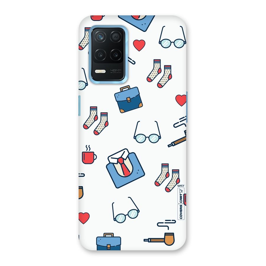 Shirt Spectacles Pattern Back Case for Realme 8s 5G