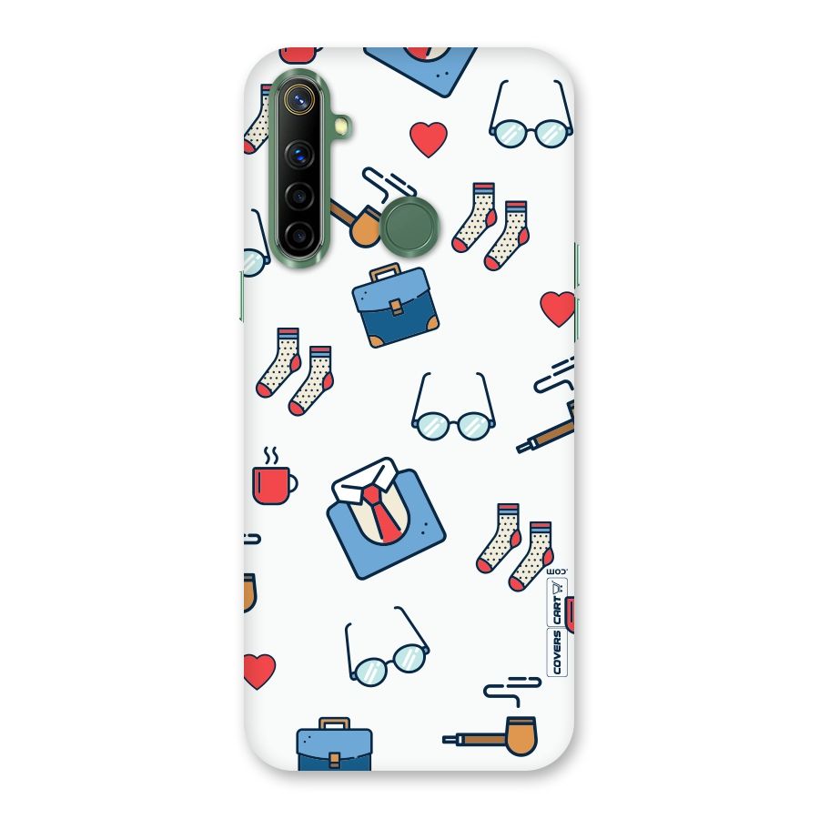 Shirt Spectacles Pattern Back Case for Realme Narzo 10