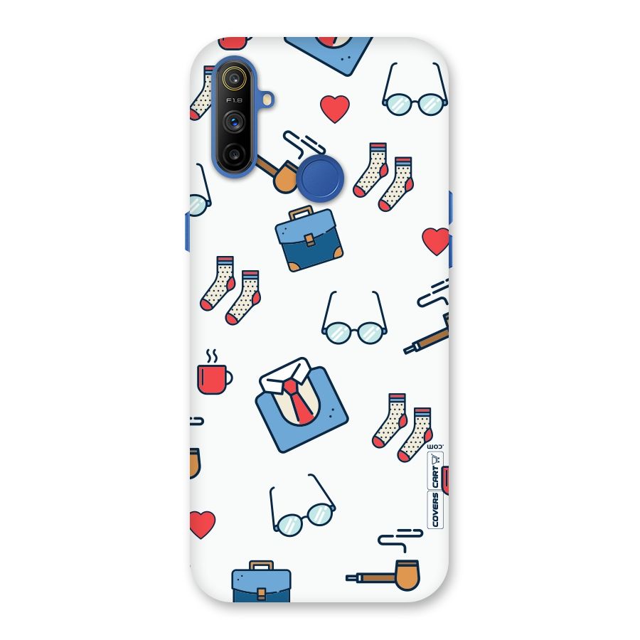Shirt Spectacles Pattern Back Case for Realme Narzo 10A