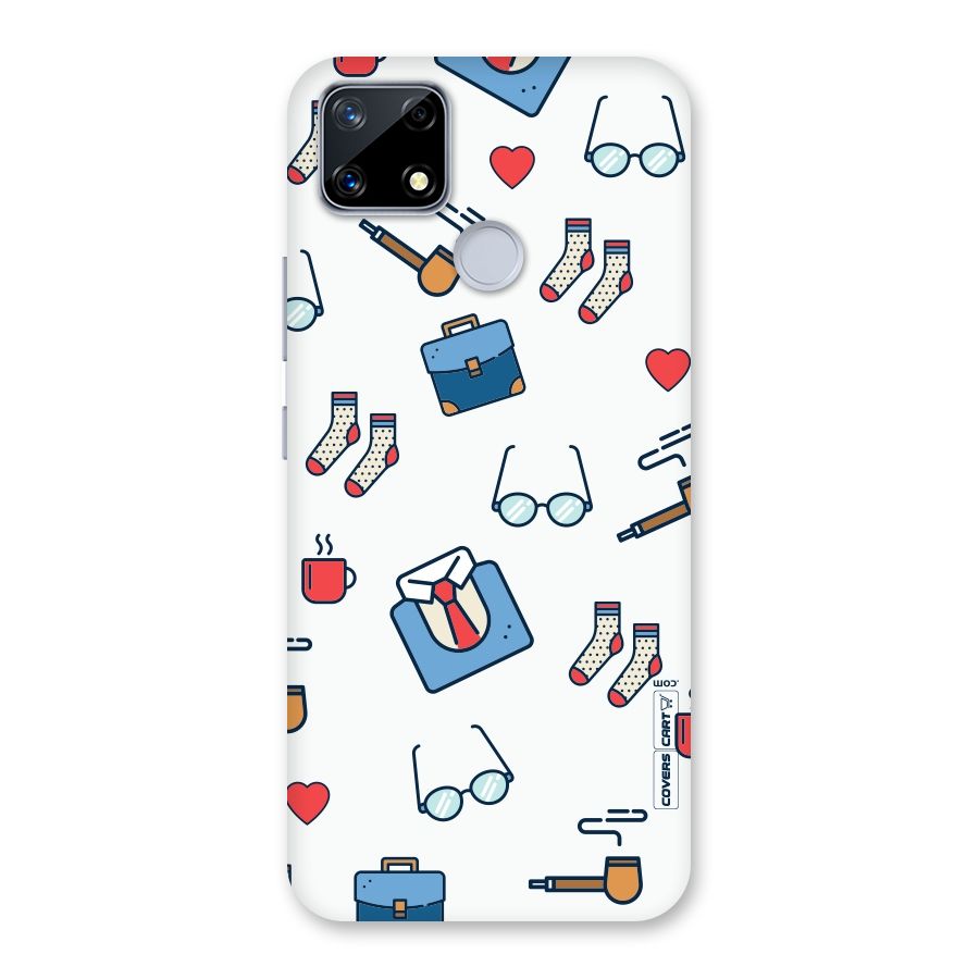 Shirt Spectacles Pattern Back Case for Realme Narzo 20