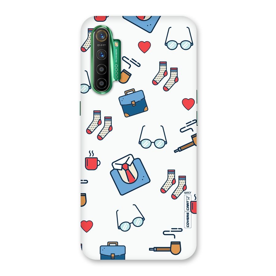 Shirt Spectacles Pattern Back Case for Realme X2