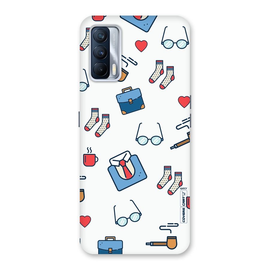 Shirt Spectacles Pattern Back Case for Realme X7