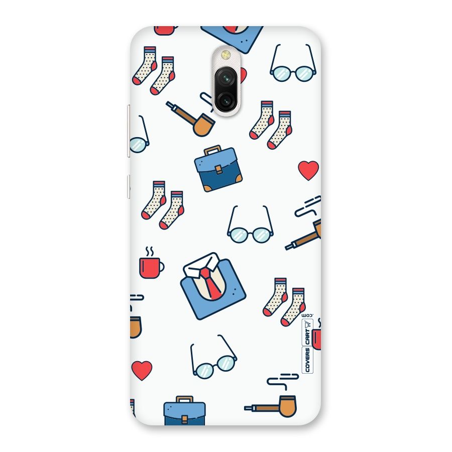 Shirt Spectacles Pattern Back Case for Redmi 8A Dual