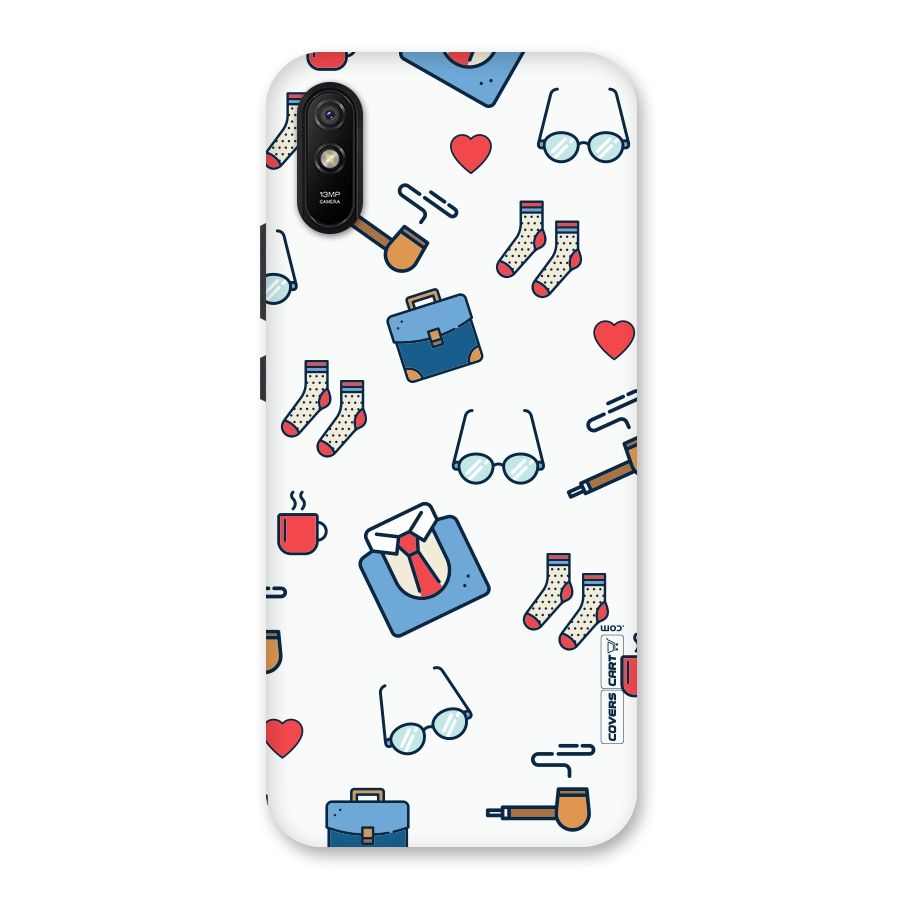 Shirt Spectacles Pattern Back Case for Redmi 9i