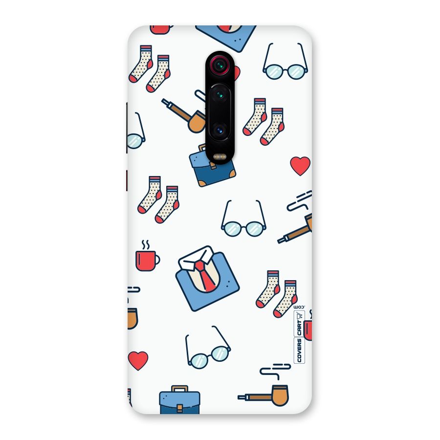 Shirt Spectacles Pattern Back Case for Redmi K20