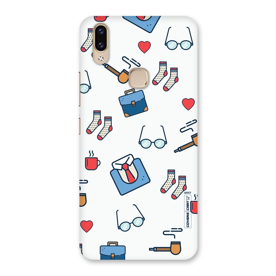 Shirt Spectacles Pattern Back Case for Vivo V9 Youth