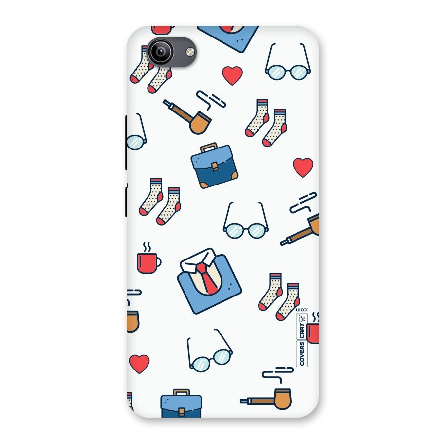 Shirt Spectacles Pattern Back Case for Vivo Y81i