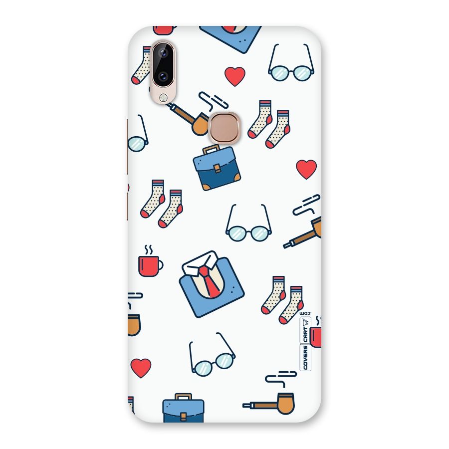 Shirt Spectacles Pattern Back Case for Vivo Y83 Pro
