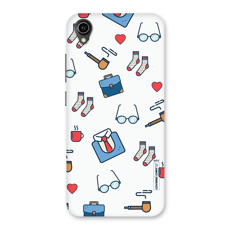 Shirt Spectacles Pattern Back Case for Vivo Y90