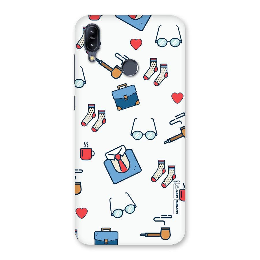 Shirt Spectacles Pattern Back Case for Zenfone Max M2
