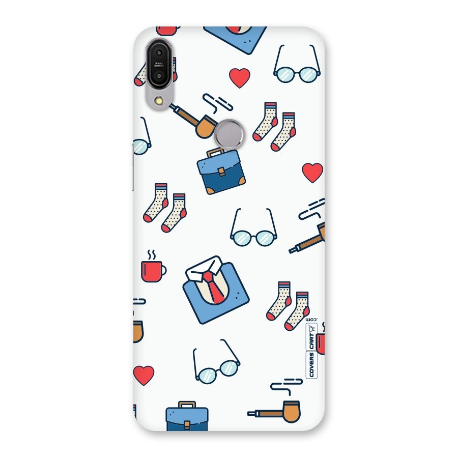 Shirt Spectacles Pattern Back Case for Zenfone Max Pro M1