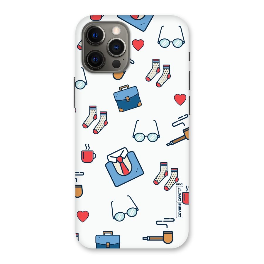 Shirt Spectacles Pattern Back Case for iPhone 12 Pro Max