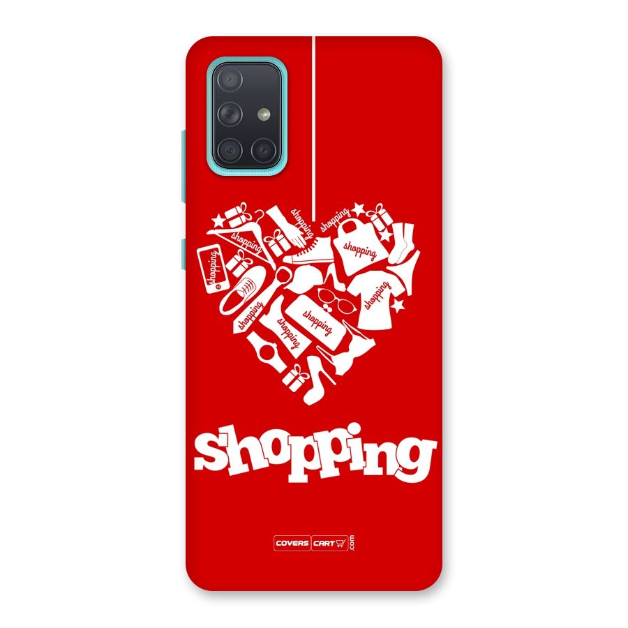 Shopaholic Shopping Love Back Case for Galaxy A71