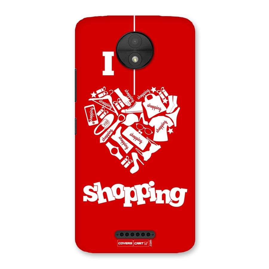 Shopaholic Shopping Love Back Case for Moto C